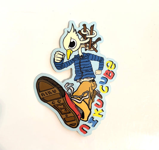 Nikucube - D Riley Bird Sticker