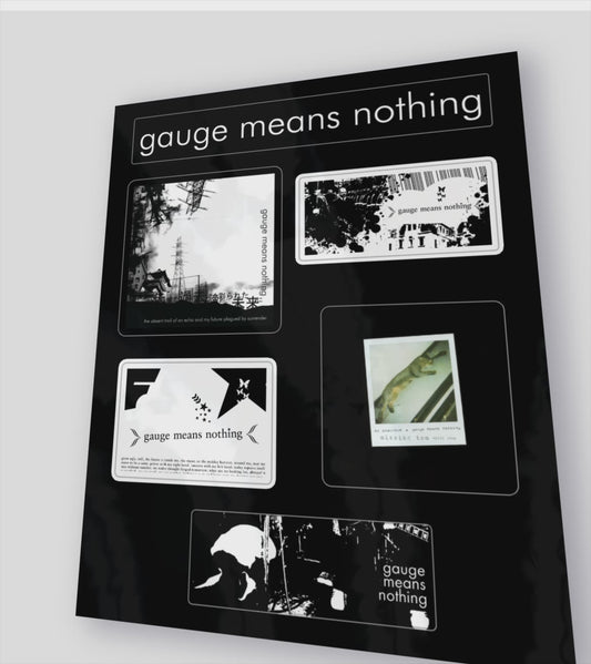 Gauge Means Nothing Sticker Sheet
